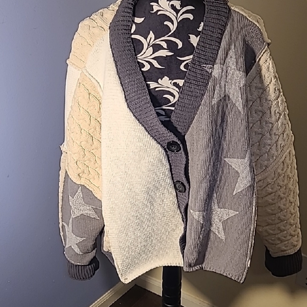 Colorful Patchwork Cardigan